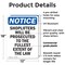 Signmission Shoplifters Will Be Prosecuted OSHA Notice Sign, Plastic, 12in W x 18in L, 2PK OS-2PACK-NS-P-1218-V-16581 - alternate 5